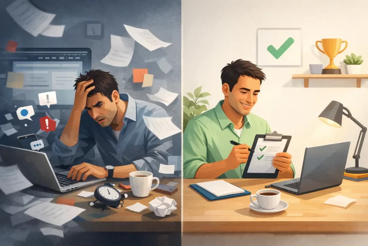 Diferença entre estar ocupado e ser produtivo